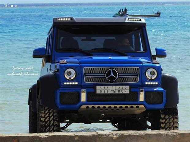 قدرت نمایی مرسدس بنز G63 AMG در دریا